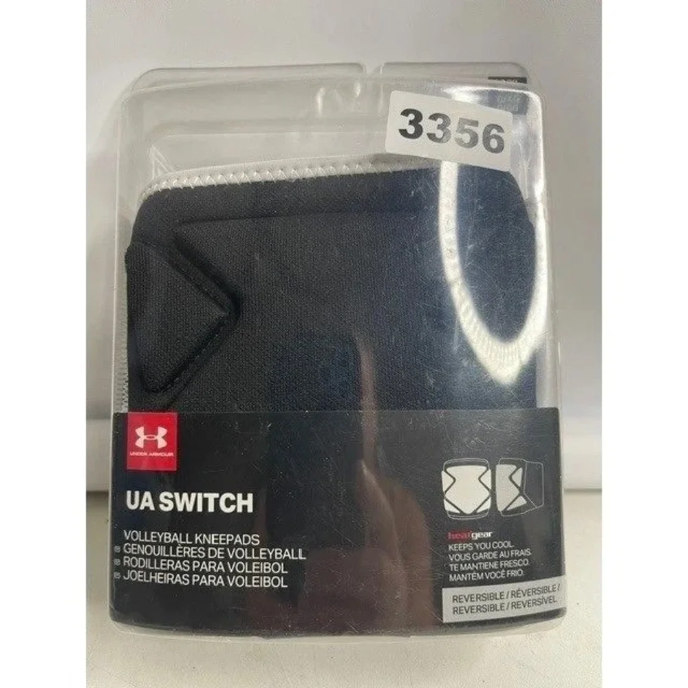 Under Armour UA Switch Volleyball Kneepads Unisex SM/MD Black New Reversible